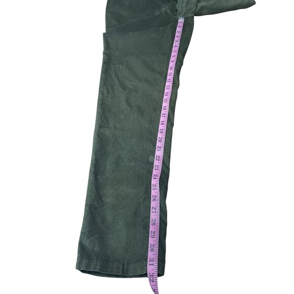 Lands End Womens Olive Green Corduroy Pants Size 10 Regular 100% Cotton - Picture 5 of 11